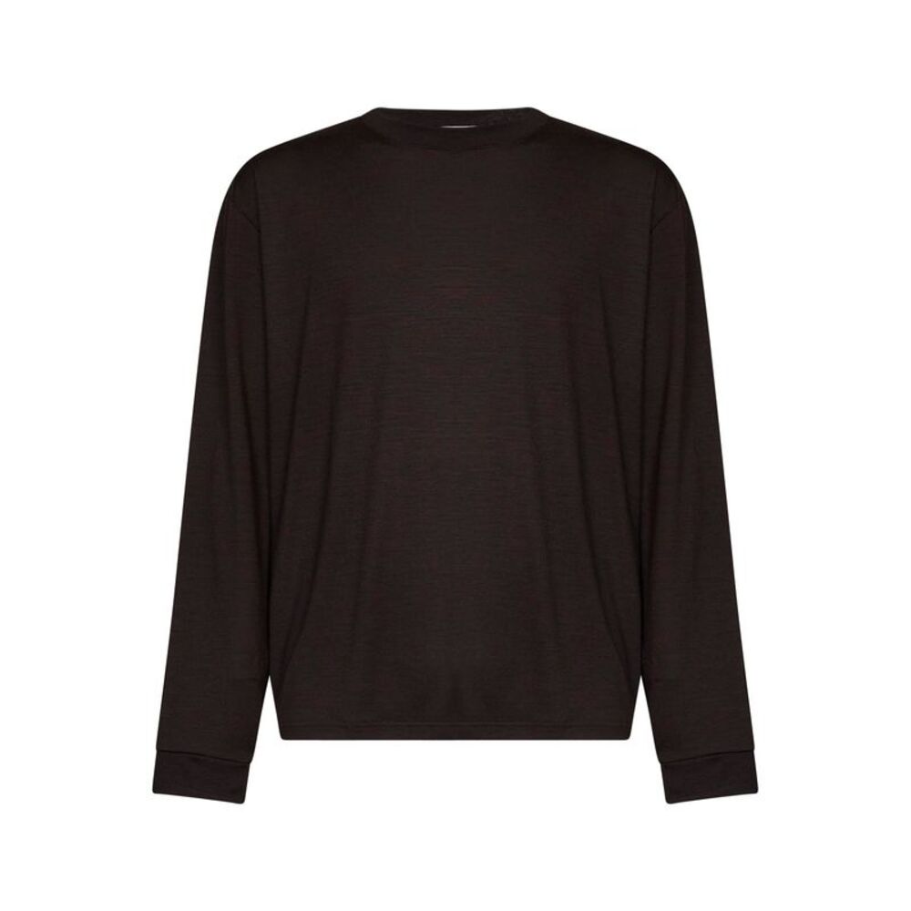 Studio Nicholson Men Black Grape Jersey Pinhas Long-Sleeved T-Shirt